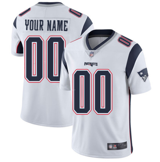Women's New England Patriots ACTIVE PLAYER Custom White Vapor Untouchable Limited Stitched Jersey(Run Small)